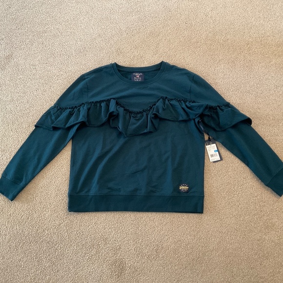 size XL, bust up to 44” inches, greenish blue sweater, new condition - Picture 3 of 9